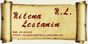 Milena Leštanin vizit kartica